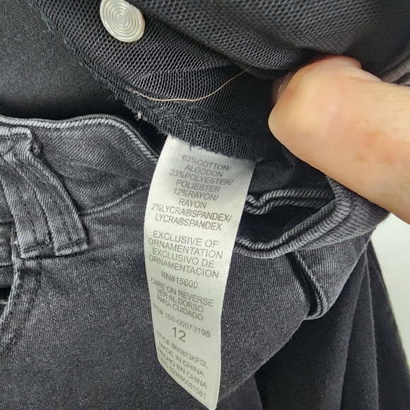 Democracy "Ab"technology Black Skinny Jeans SIZE 12 - Picture 6 of 6